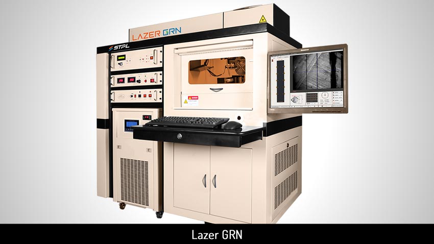 this is green laser diamond sawing machine, Lazer GRN front view