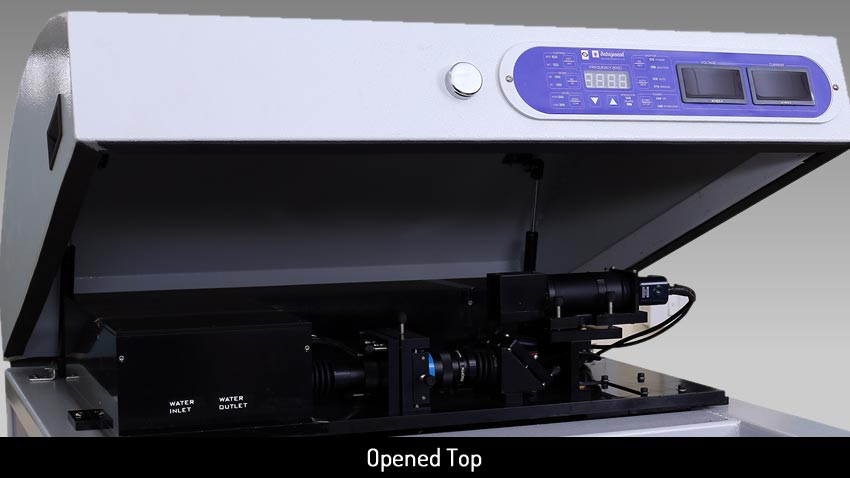 this is Compact diamond laser machine, Lazer NXT opened top view