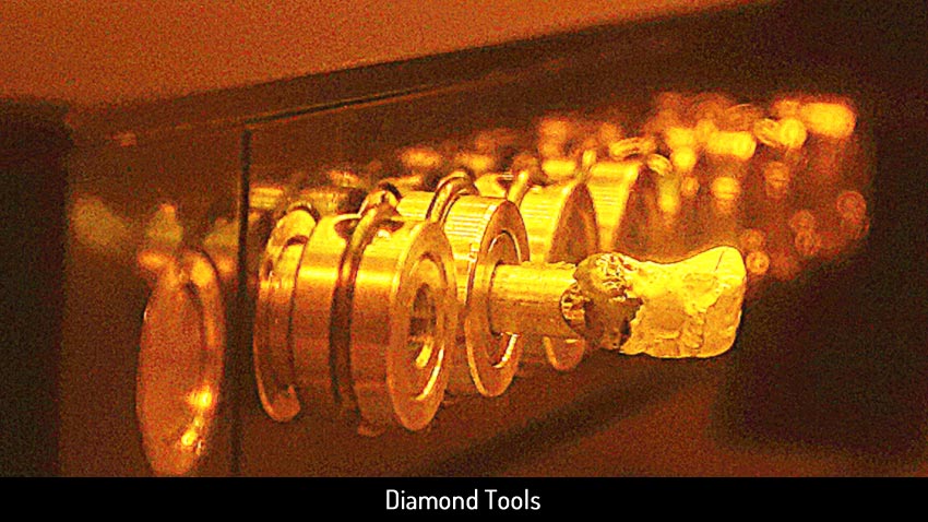 this is green laser diamond cutting machine, Super Green diamond tools view